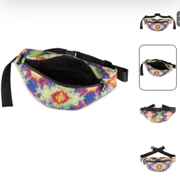 Belt Bag Rainbow Tie Dye Fanny Pack Crossbody NWT #1200 - Picture 10 of 10